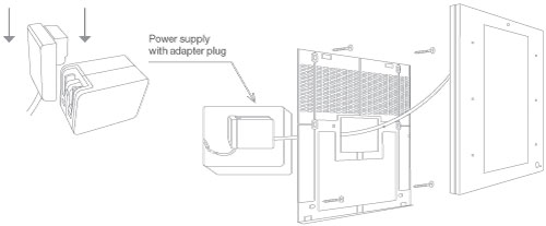 Zipatile wall mount plug-in power supply